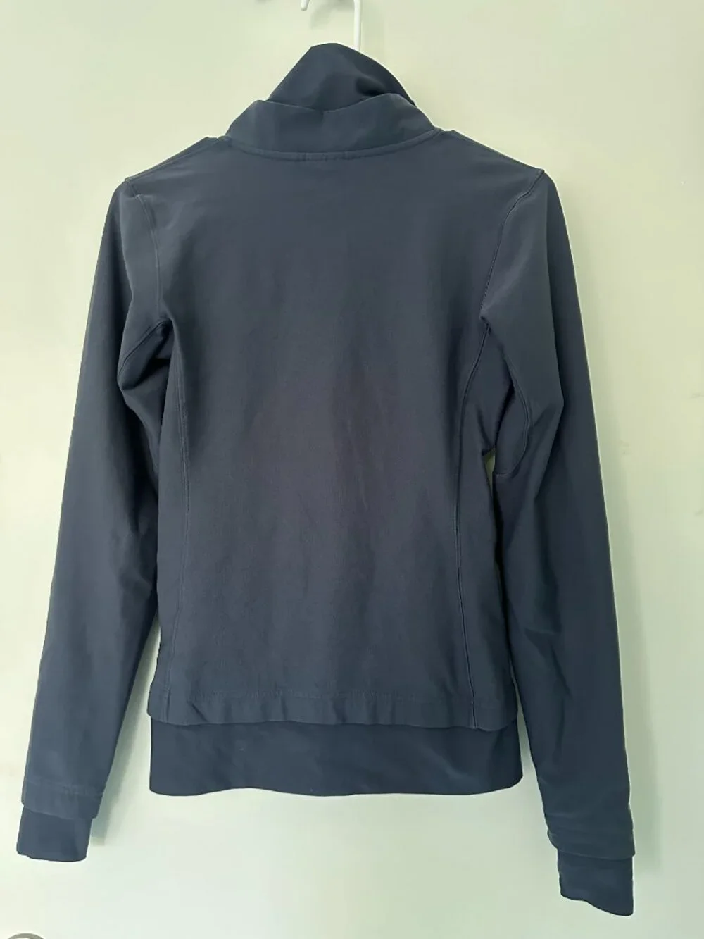Nike Dri-Fit Dark Blue/Gray Dri-Fit Track Jacket | Slim Fit | Full Zip | Stretch